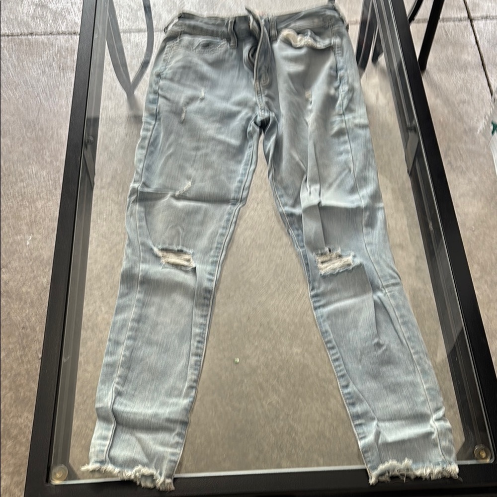 SO Light Blue Ankle Jeggings